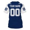 Personalized Nfl Dallas Cowboys White Blue 3D Shirt