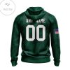 Personalized Nfl Green Bay Packers Name & Number With United States Flag Hoodie