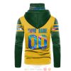 Personalized Nfl Green Bay Packers Yellow Green Custom 3D Hoodie Mask