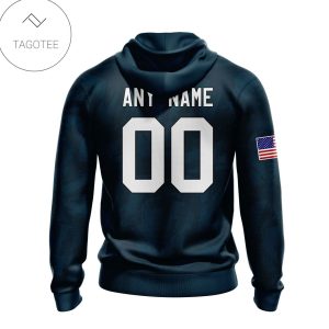 Personalized Nfl Houston Texans Name & Number With United States Flag Hoodie