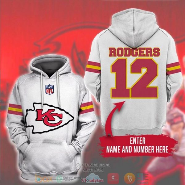 Personalized Nfl Kansas City Chiefs Logo Custom 3D Hoodie