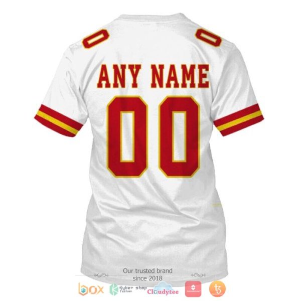 Personalized Nfl Kansas City Chiefs White Custom 3D Shirt