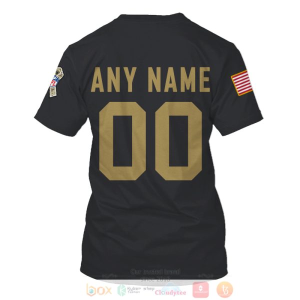 Personalized Nfl Los Angeles Chargers Salute To Service Black 3D Hoodie