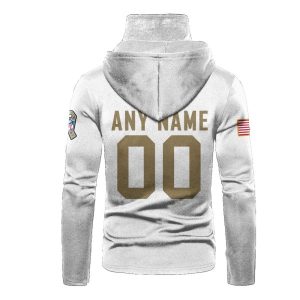 Personalized Nfl Los Angeles Chargers White 3D Hoodie Mask