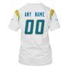 Personalized Nfl Los Angeles Chargers White Blue 3D Shirt