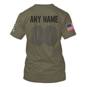 Personalized Nfl New England Patriots American Flag 3D Shirt