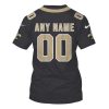 Personalized Nfl New Orleans Saints Dark Grey 3D Shirt