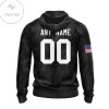 Personalized Nfl New Orleans Saints Name & Number With United States Flag Hoodie