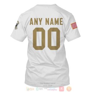 Personalized Nfl New Orleans Saints Salute To Service White 3D Hoodie