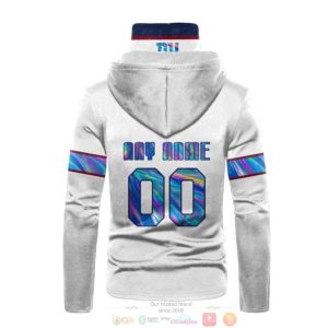 Personalized Nfl New York Giants White Custom 3D Hoodie Mask