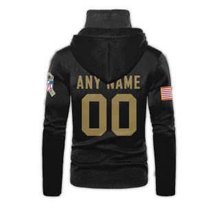 Personalized Nfl New York Jets Black 3D Hoodie Mask