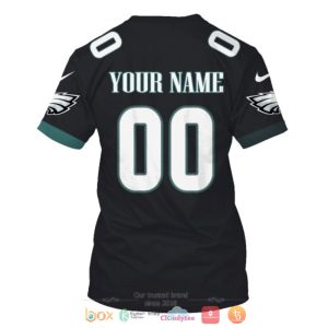 Personalized Nfl Philadelphia Eagles Black Custom 3D Shirt