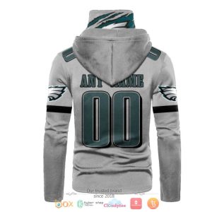 Personalized Nfl Philadelphia Eagles Black Grey Custom Hoodie Mask