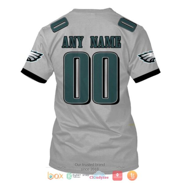 Personalized Nfl Philadelphia Eagles Black Grey Custom Shirt