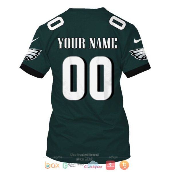 Personalized Nfl Philadelphia Eagles Dark Green Custom 3D Shirt