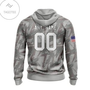 Personalized Nfl Philadelphia Eagles Name & Number With United States Flag Hoodie