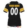 Personalized Nfl Pittsburgh Steelers Black Yellow Custom 3D Shirt