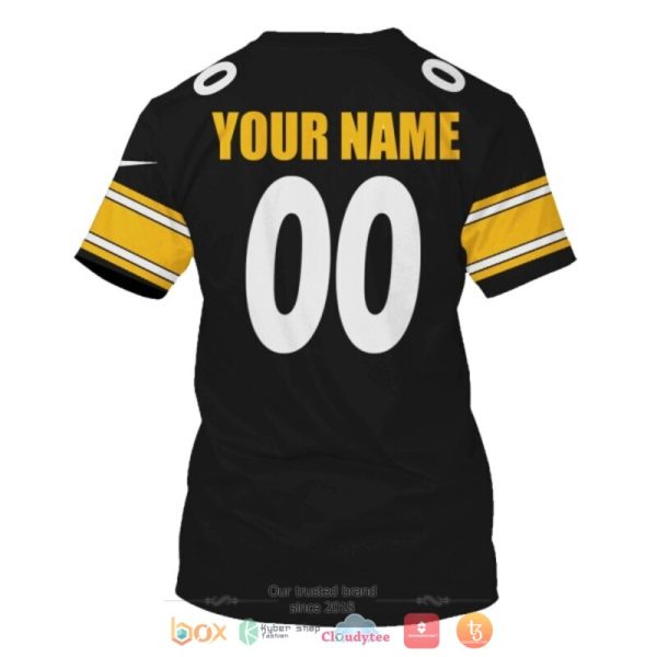 Personalized Nfl Pittsburgh Steelers Black Yellow Custom 3D Shirt