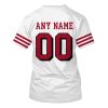 Personalized Nfl San Francisco 49Ers 75Th White 3D Shirt