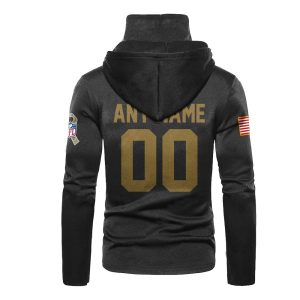 Personalized Nfl San Francisco 49Ers Black 3D Hoodie Mask