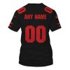 Personalized Nfl San Francisco 49Ers Black 3D Shirt