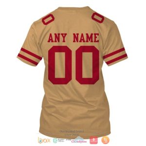 Personalized Nfl San Francisco 49Ers Brown Custom 3D Shirt