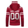 Personalized Nfl San Francisco 49Ers Red 3D Hoodie Mask