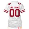 Personalized Nfl San Francisco 49Ers White Custom 3D Shirt