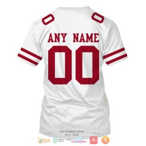 Personalized Nfl San Francisco 49Ers White Custom 3D Shirt