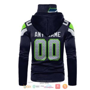 Personalized Nfl Seattle Seahawks Captain C Green Black Custom Hoodie Mask