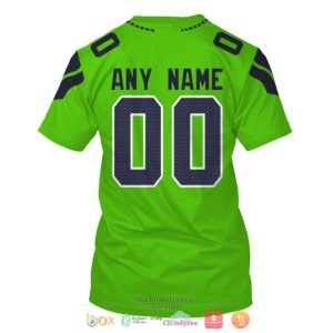 Personalized Nfl Seattle Seahawks Green Custom 3D Shirt