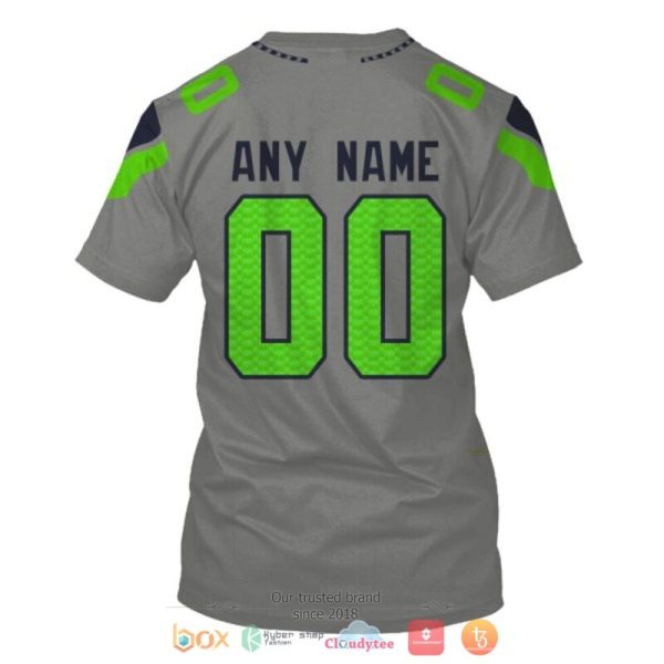 Personalized Nfl Seattle Seahawks Grey Custom 3D Shirt