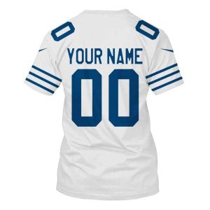 Personalized Nfl Seattle Seahawks White Blue 3D Shirt