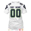 Personalized Nfl Seattle Seahawks White Custom 3D Shirt