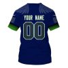 Personalized Nfl Seattle Seahawks Wings 3D Shirt