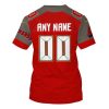 Personalized Nfl Tampa Bay Buccaneers Red Grey 3D Shirt