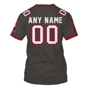 Personalized Nfl Tampa Bay Buccaneers Ship Grey 3D Shirt