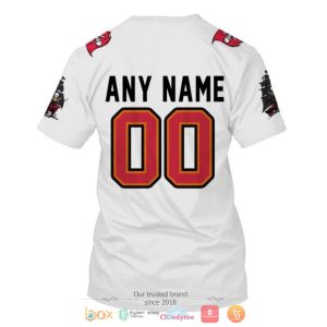 Personalized Nfl Tampa Bay Buccaneers White Custom 3D Shirt