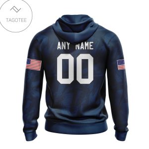 Personalized Nfl Tennessee Titans Name & Number With United States Flag Hoodie