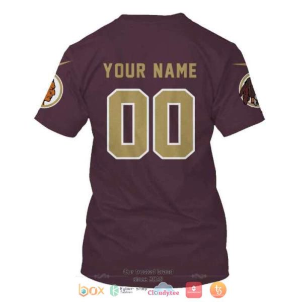 Personalized Nfl Washington Redskins Dark Red Custom 3D Shirt