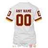 Personalized Nfl Washington Redskins White Custom 3D Shirt