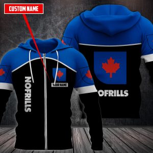 Personalized No Frills 3D Fleece Hoodie