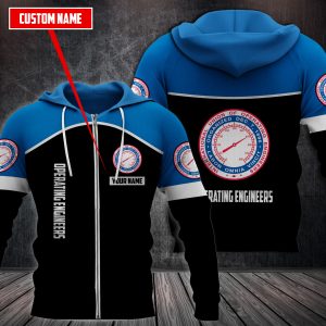 Personalized Operating Engineers 3D Fleece Hoodie