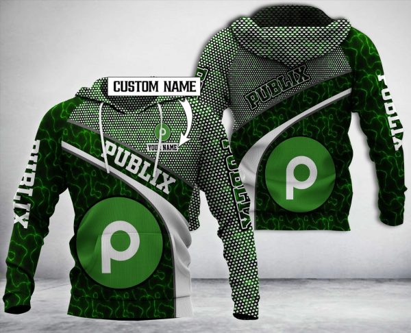 Personalized Publix Green White Custom All Over Print 3D Hoodie