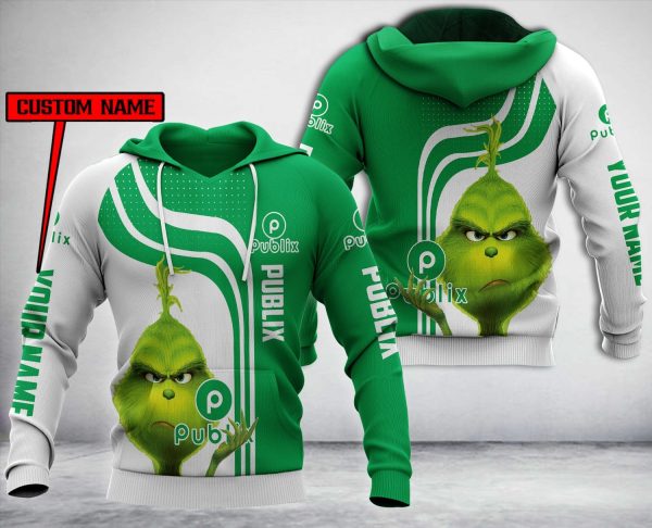 Personalized Publix Grinch Custom All Over Print 3D Hoodie