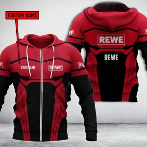 Personalized Rewe Black Red Custom Hoodie