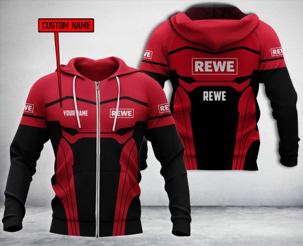 Personalized Rewe Black Red Custom Hoodie