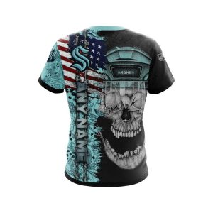 Personalized Seattle Kraken Skull Concept 3D Shirt