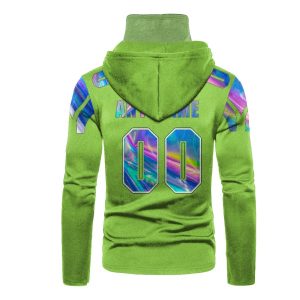 Personalized Seattle Seahawks Green Custom 3D Hoodie Mask