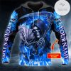 Personalized Skull Blue Hoodie